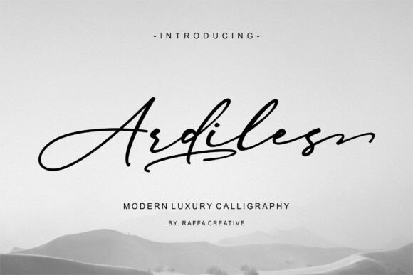 Ardiles: A Modern Script Font for Digital Branding