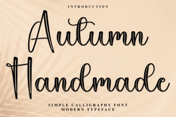 Autumn Handmade Font for Modern Web Design