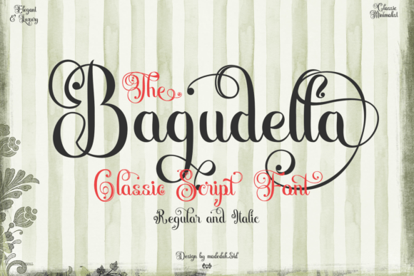 Bagudella Regular: A Retro Script Font for Bold Brands
