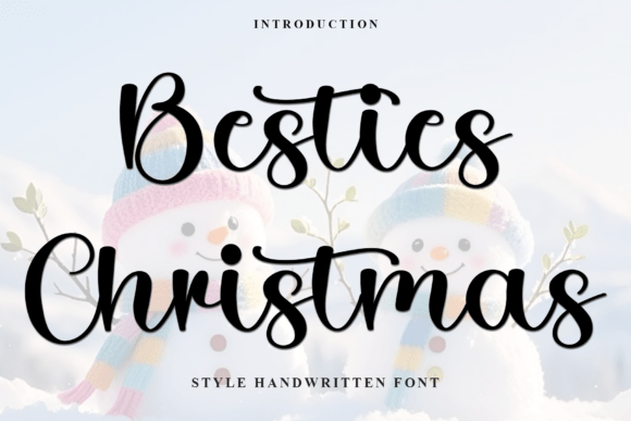 Besties Christmas Typeface for Festive Editorial Design