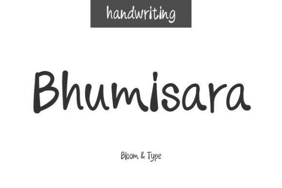 Bhumisara: A Handwritten Font for Editorial Calm