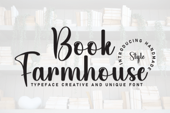Book Farmhouse Font for Crafters