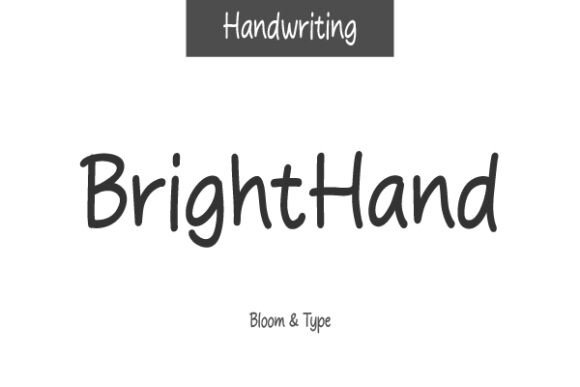 Brighthand: A Handwritten Font for Bold Marketing