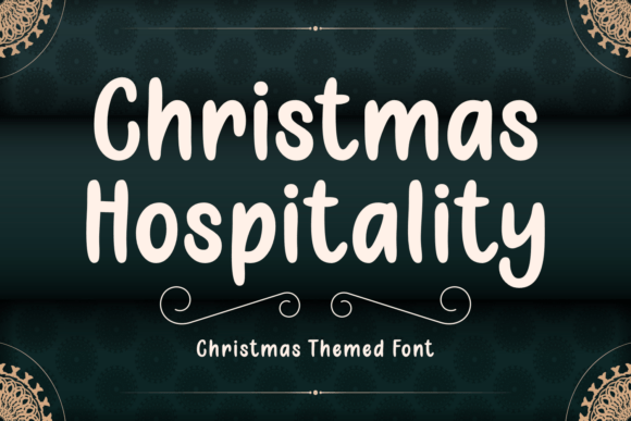 Christmas Hospitality Font for Festive Campaigns