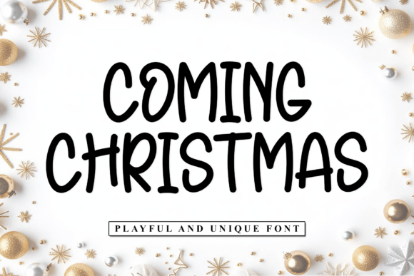 Coming Christmas Font for Scroll-Stopping Designs