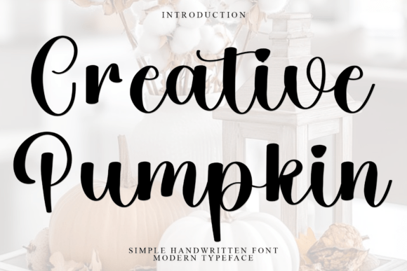Creative Pumpkin Font for Scroll-Stopping Designs