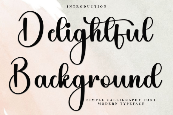 Delightful Background Font for Small Business Branding