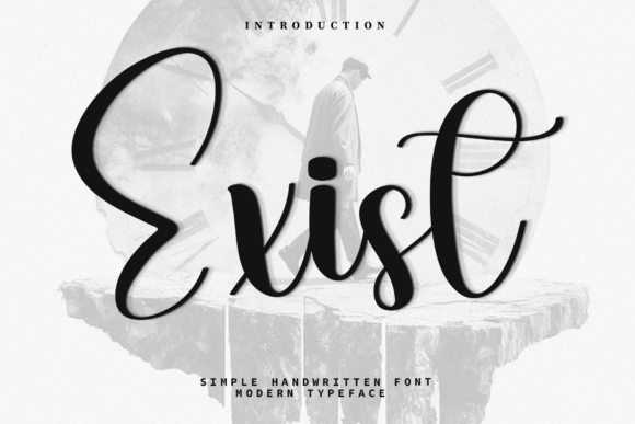 Exist: A Soft Script Font for Makers