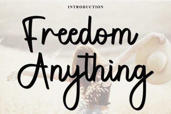 Freedom Anything: A Festive Script Font for Crafters