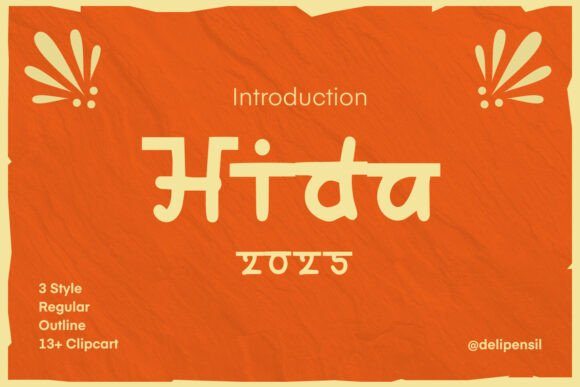 Hida: A Playful Hindi-Style Font for Bold Branding