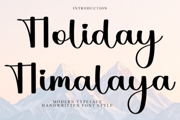 Holiday Himalaya: A Soft Script Font for Web Design