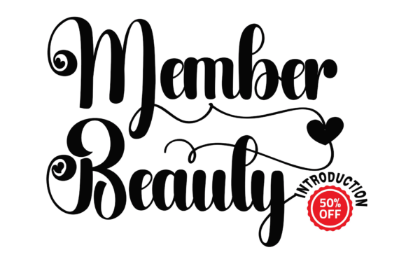 Member Beauty Script Font for Crafters