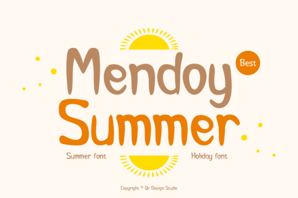 Mendoy Summer Font: A Warm Typeface for Brands