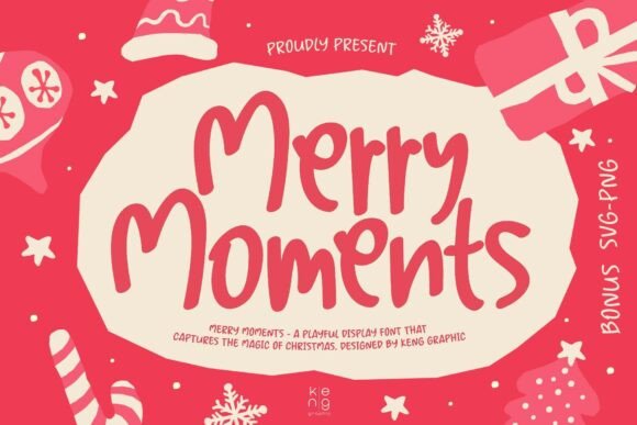 Merry Moments: A Whimsical Typeface for Bold Campaigns