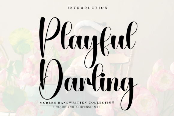 Playful Darling: A Refined Script Typeface for Editorial Design