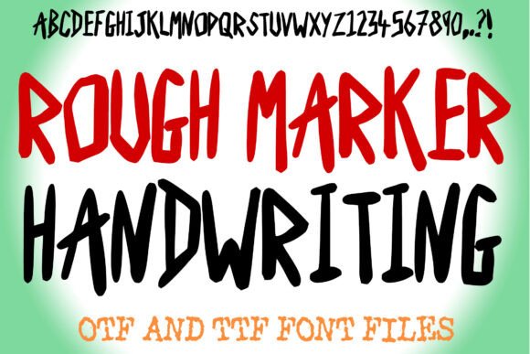 Rough Marker Typeface for Editorial Design