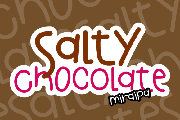 Salty Chocolate: A Playful Handwritten Font for Editorial Design