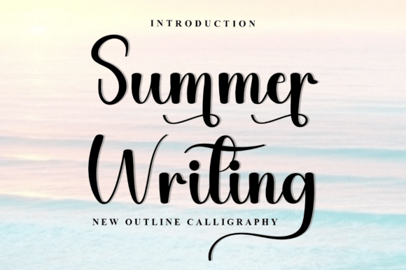Summer Writing Typeface for Editorial Design