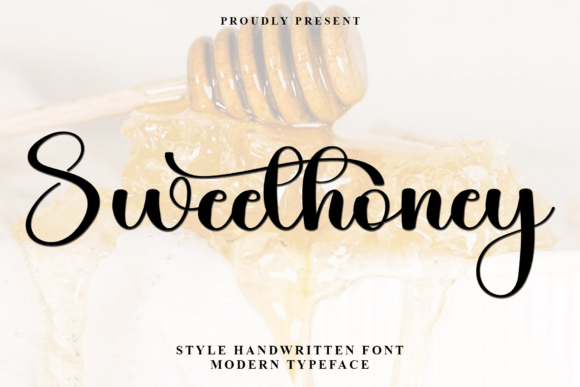 Sweethoney Typeface: A Festive Font for Branding