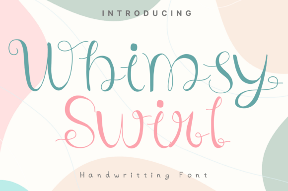 Whimsy Swirl Typeface for Editorial Design